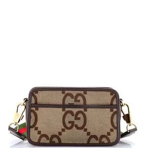 Gucci Camera Bag Jumbo Gg Canvas Mini #241146G11B